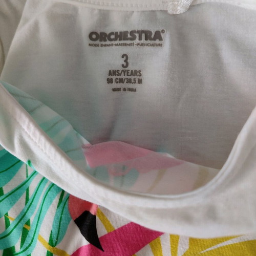 Orchestra girl dress like new, colorful, size 98 cm, 3 years