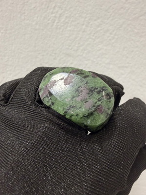 Crystal ring from ruby zioside new, multicolor