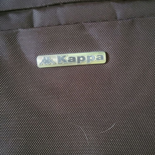 Kappa briefcase used, brown, with 2 compartments