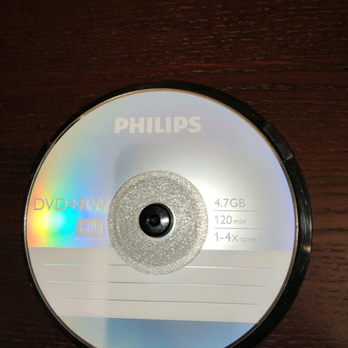 Philips DVD+RW 4.7Gb new, pack of 10 discs