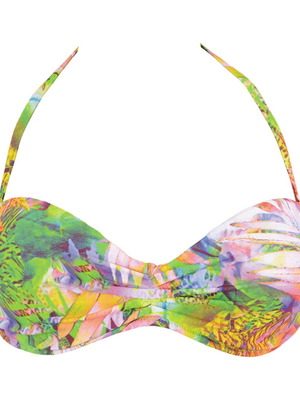 Push-up strapless swimsuit Rock Club new, printed pattern, size S