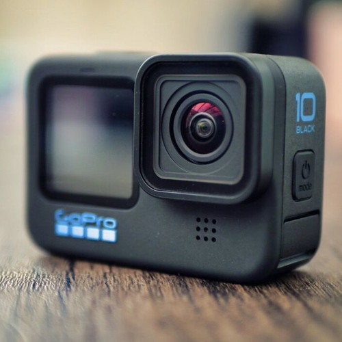 GoPro Hero 10 action camera used