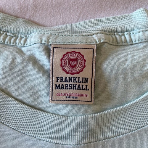 Franklin And Marshall t-shirt used, turquoise, size M