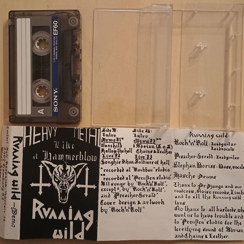 Running Wild Heavy Metal Like a Hammerblow cassette used, metal