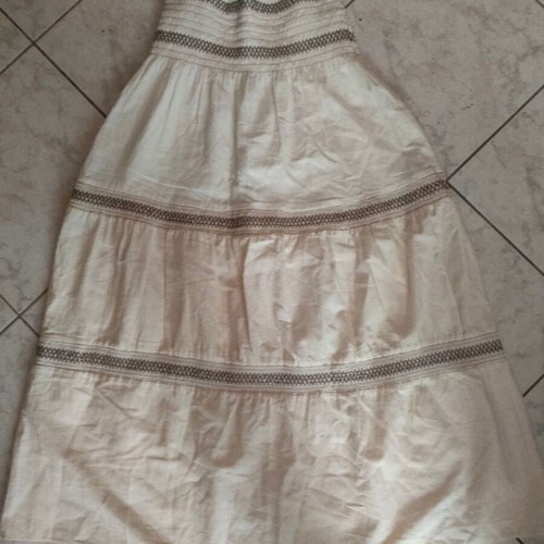 Maxi skirt like new, linen and viscose, made in Brazil