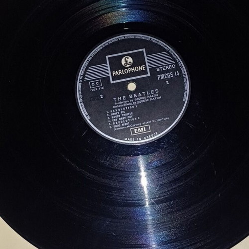 The Beatles First Greek Edition Records PMCGS 13 & 14 Used