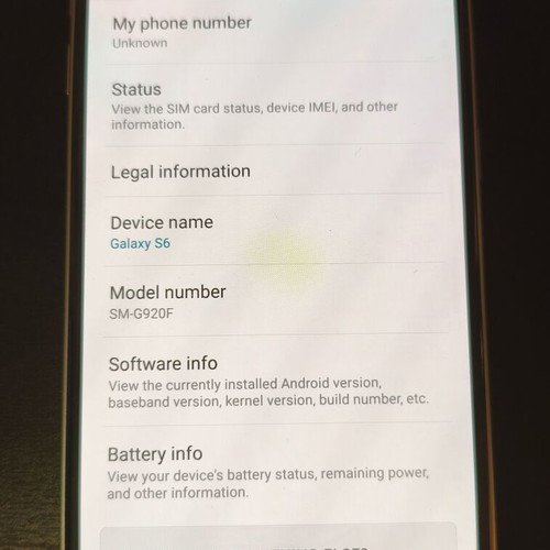 Samsung Galaxy S6 SM-G920F 32GB Android phone, gray