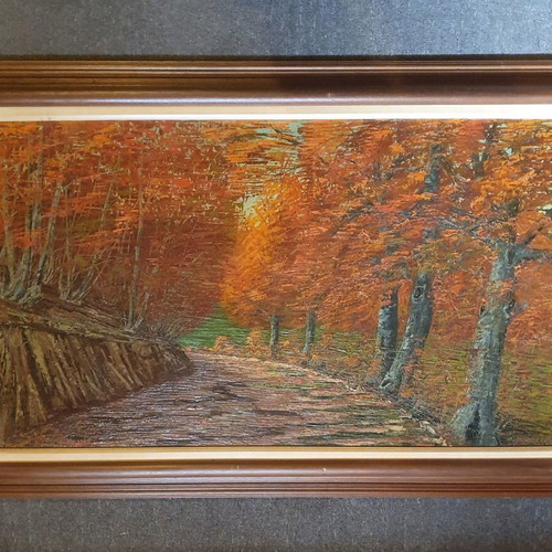 Painting used with frame by artist Tamoutselis