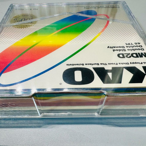 MD2D 5.25 floppy disks sealed box of 10 KAO new