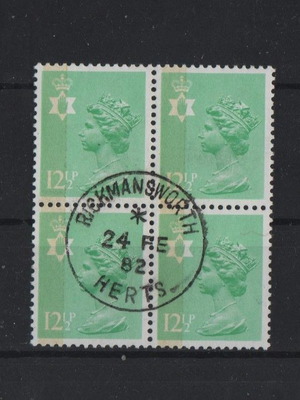 Γραμματόσημα Μεγάλη Βρετανία 1982 Queen Elizabeth II 12½ CTO μεταχειρισμένα