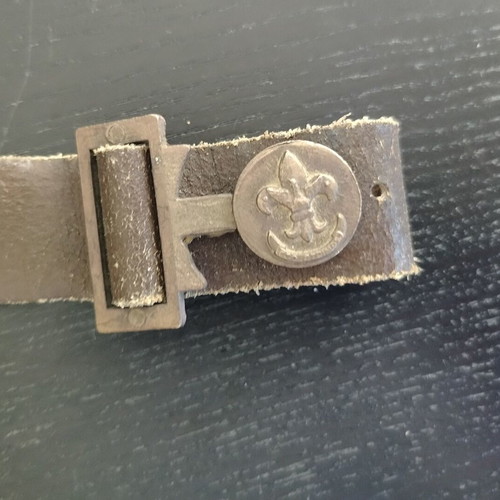 Scout belt used, vintage 60s-70s, leather, 74cm