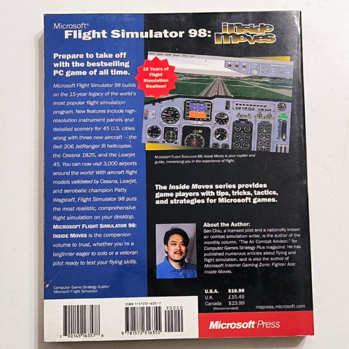 Strategy Guide Microsoft Flight Simulator 98 like new, in English