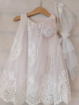 Baptism dress No95 new for 12-18 months