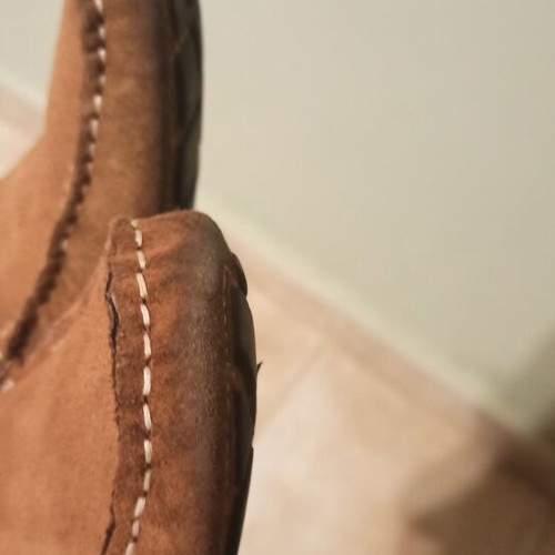 Ego Shoes leather men's moccasins size 42 used, beige