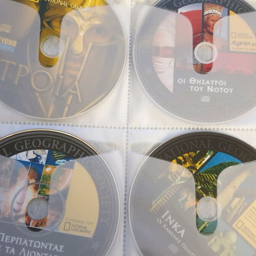 Discovery National Geographic DVD new, pack of 128 in album case