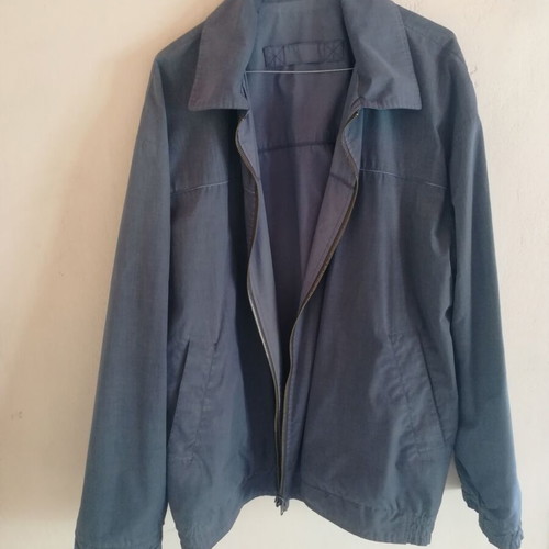 Gentini G Classics XL double-sided male seasonal jacket used, gray and blue