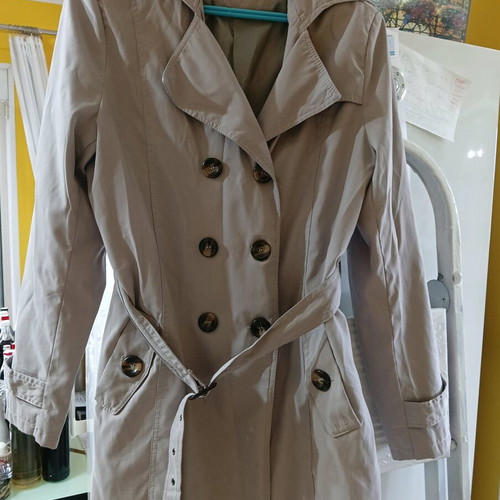 Women's cotton trench coat "Harpia" like new, beige, size XXXL