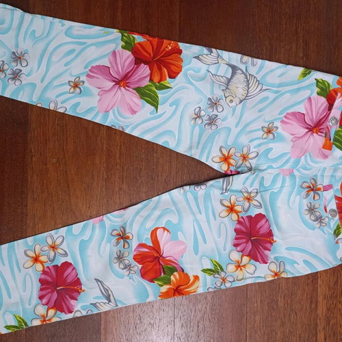 Blumarine Koi Fish set like new, blue, pants XS, blouse S