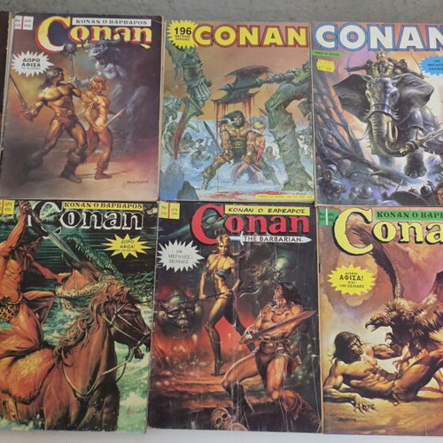 Conan the Barbarian comic collection used, 62 issues