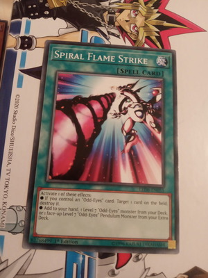 Spiral Flame Strike Normal Spell κάρτα σαν καινούργιο