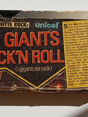 The Giants of Rock 'n Roll VHS tape used, Italy