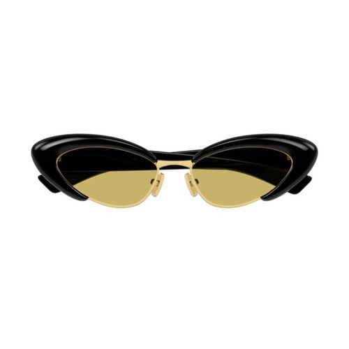 Bottega Veneta BV1387S Cat Eye Sunglasses new, black/gold, full set