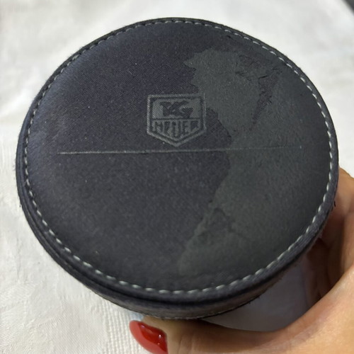 Tag Heuer watch case like new, suede leather with velvet lining and manual