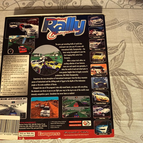 International Rally Championship PC CD-ROM game like new