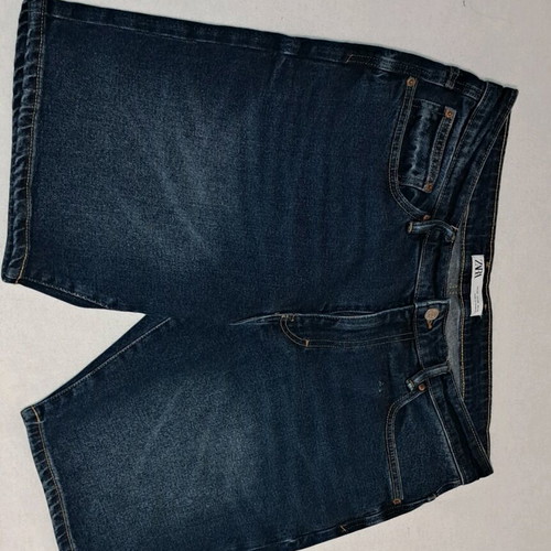 Zara denim bermuda shorts dark blue like new, size 44