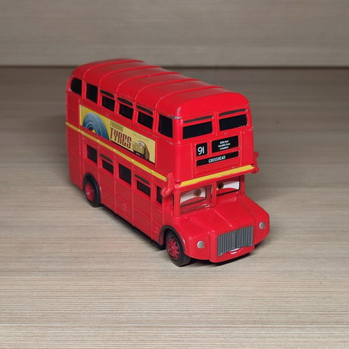 Mattel Disney Pixar Cars London Double Decker Bus used, metal