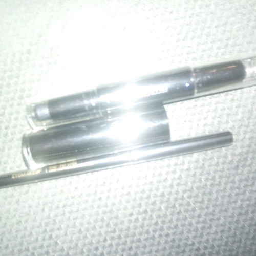 Dark set new with black lipstick, gel eyeshadow and eye pencil