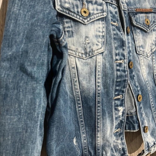 Bsb jean crop jacket like new, blue