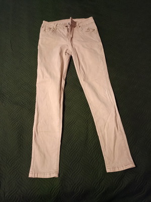 Elastic summer pants like new, beige, size L