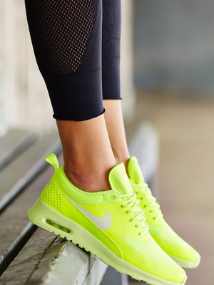 Nike Air Max Thea athletic shoes used, size 38.5, multicolor