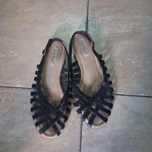 Sandals used, size 41, black