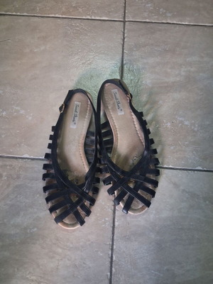Sandals used, size 41, black