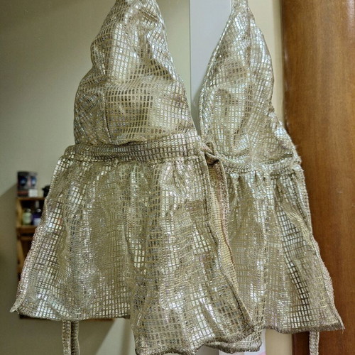 Women's top new, gold color, size S