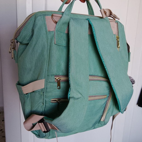 Exclusivo diaper bag in turquoise 26x15x37 cm