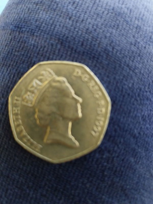 50 Pence Coin UK 1997 like new
