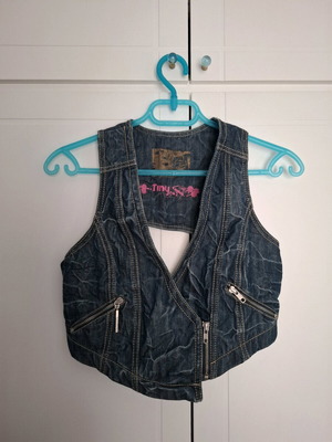 BSB denim vest like new, blue, size M