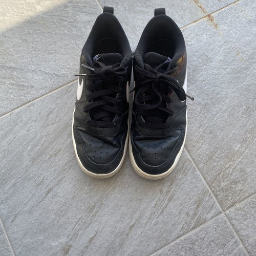 Nike Court Borough Low 2 sneakers size 39 gently used black and white