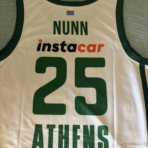 Panathinaikos EuroLeague Acropolis Jersey Kendrick Nunn #25 Large new