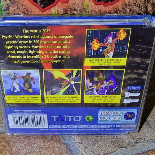 Psychic Force 2012 Sega Dreamcast game used with manual