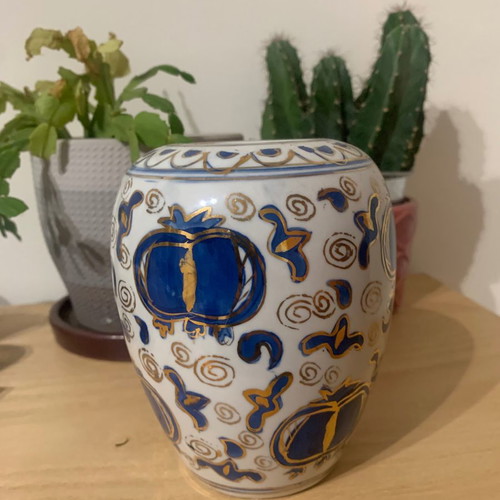 Satsuma porcelain vase retro used