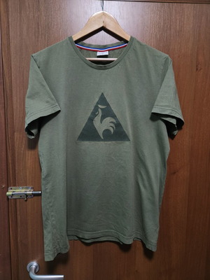 Le Coq Sportif men's t-shirt M like new, green