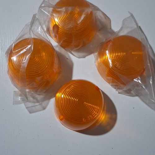 Set of 4 motorcycle turn signal covers for 12v and 6v like new