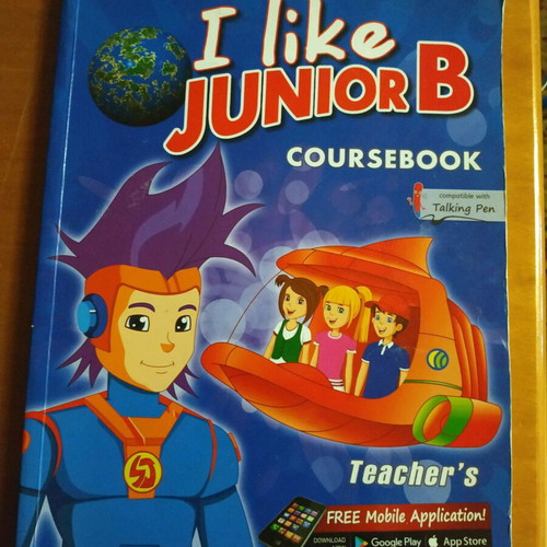 English books like new, Junior B coursebook and teacher's
