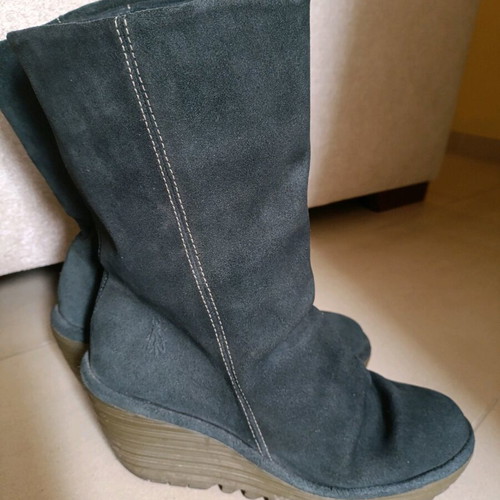 Fly London boots like new, size 37, blue