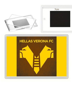 Hellas Verona μαγνητάκι ψυγείου με διάφανη ακρυλική κορνίζα, 7 x 4,5 εκ.