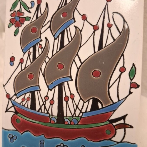 Decorative wall tile from nassos keramik Rhodes like new
